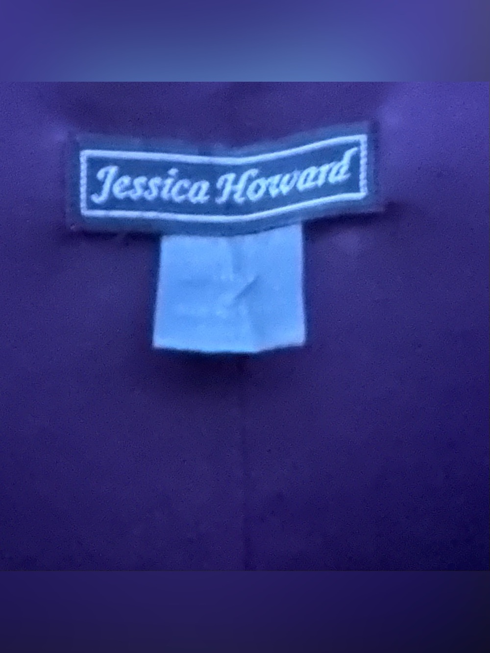 Jessica Howard Sheath Dress Built In Long Sleeve Cardigan Ribbed Knit 16W Purple - Picture 5 of 9